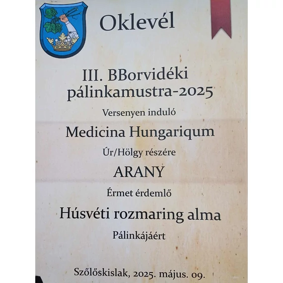 HÚSVÉTI ROZMARING ALMA PÁLINKA 200 ml